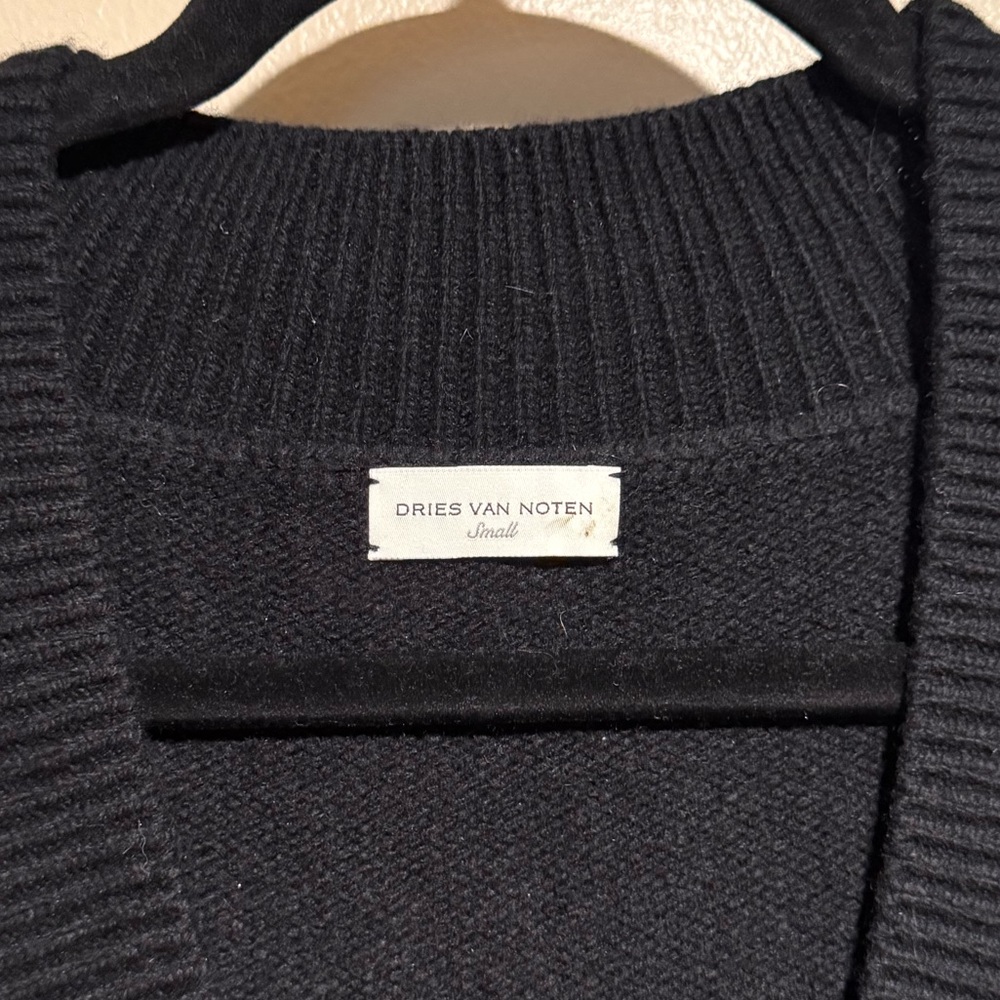Dries Van Noten Black tunic sweater dress 100% merino wool small - Picture 8 of 15